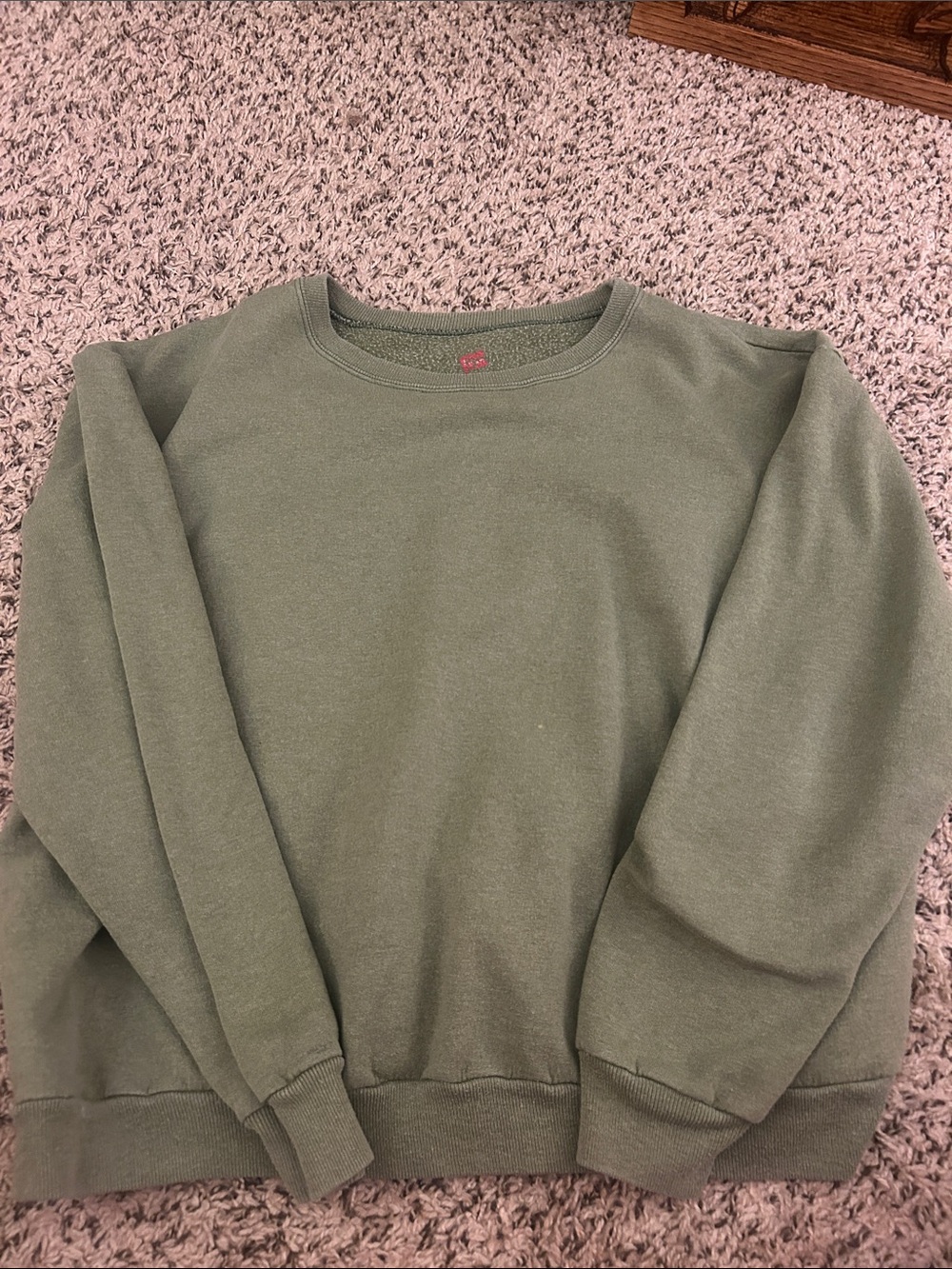 Hanes Olive Green Crewneck Sweatshirt